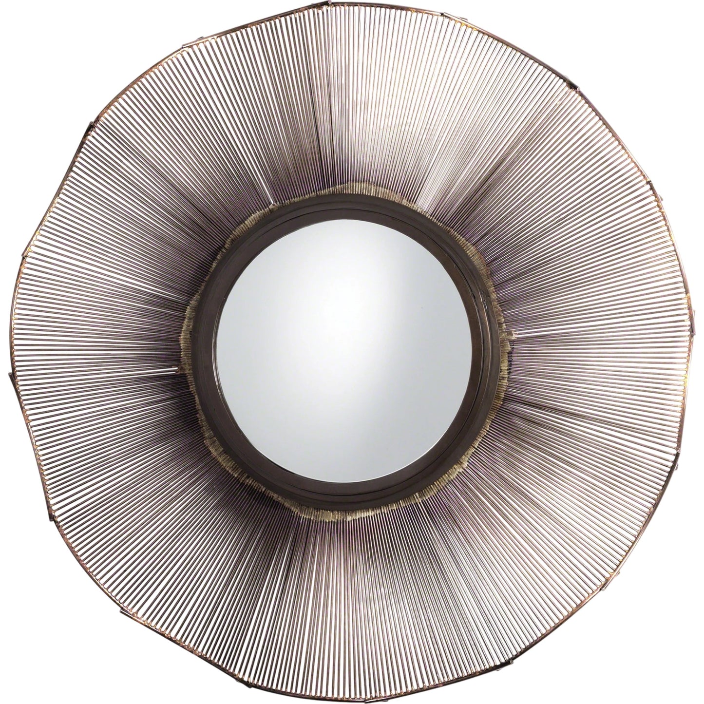 001 SR-701902 | Primary Silo | Prairie Mirror by Global Views in bronze. Made from iron, mirror in a transitional style.