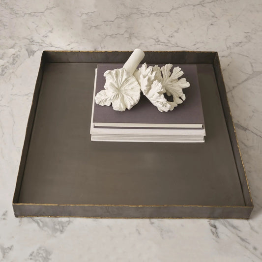 Laforge Ottoman Tray by Global Views. Made from iron in a modern style.
