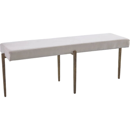 Laforge Bench by Global Views. Made from iron in a modern style.