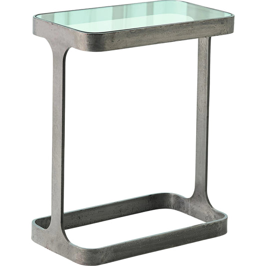 Saddle Table by Global Views. Made from iron, glass in a modern style.