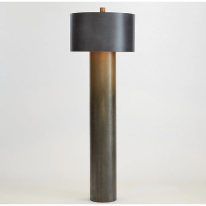 Tortoise Drum Floor Lamp by Global Views in ombre brass. Made from steel, brass, stainless steel, iron in a eclectic & global style.