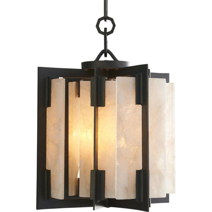 Quartz Hall Pendant by Global Views in bronze. Made from iron, brass, stainless steel, quartz in a eclectic & global style.