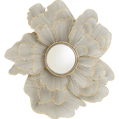Poppy Mirror by Global Views in natural iron. Made from mdf, iron, mirror in a eclectic & global style.