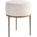 Urban Stool with Hair-On-Hide by Global Views. Made from mango, plyboard, iron in a transitional style.
