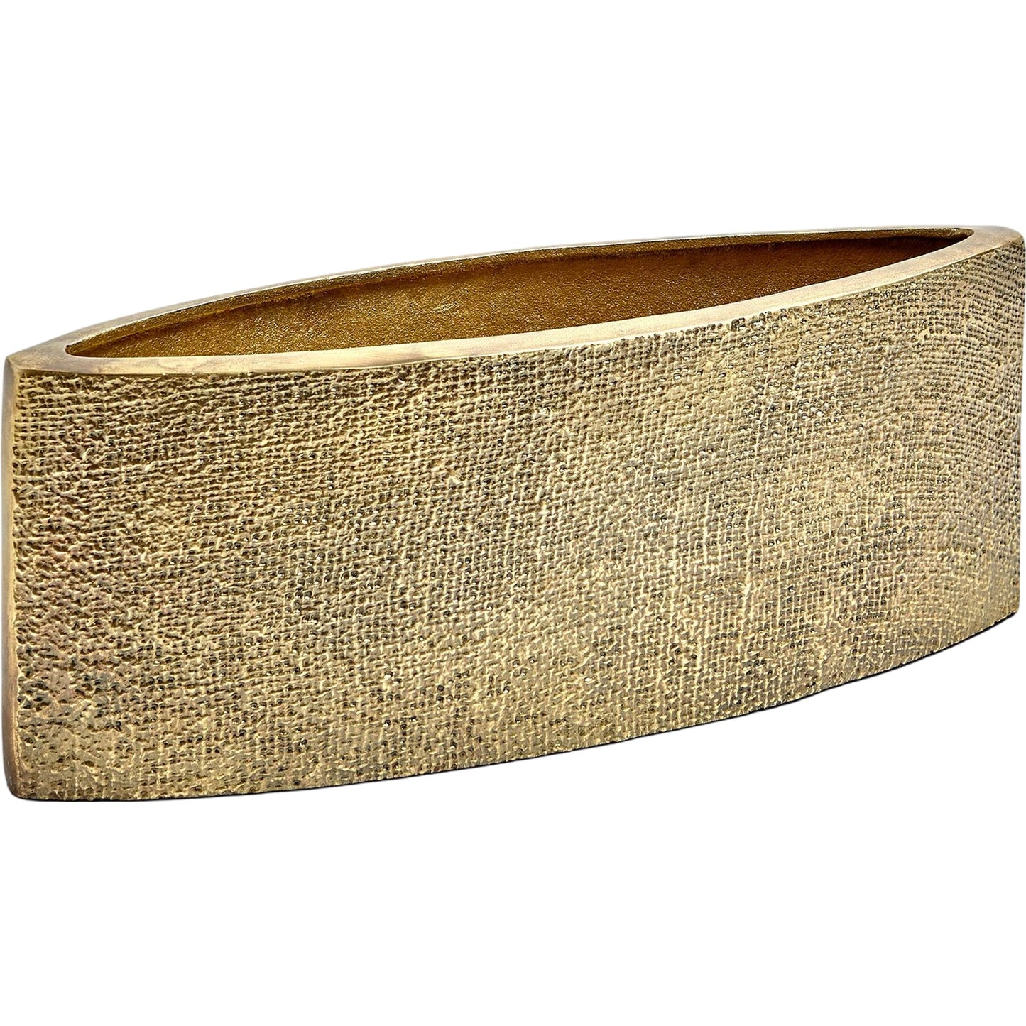 001 SR-827810 | Additional Silo | Hemp Etched Planter by Global Views in brass. Made from aluminum in a eclectic & global style.