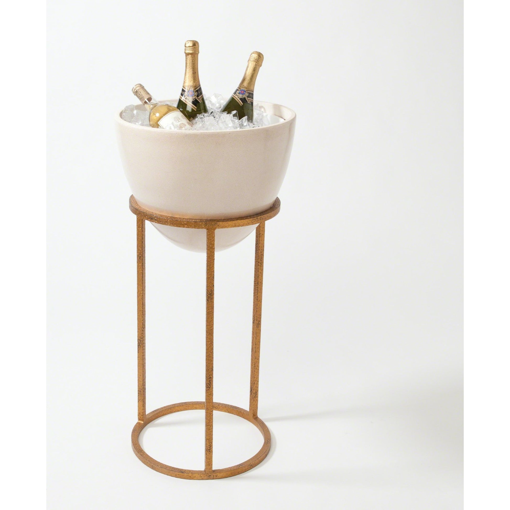 Wise Egg by Global Views in antique gold leaf. Made from unique in a modern style.