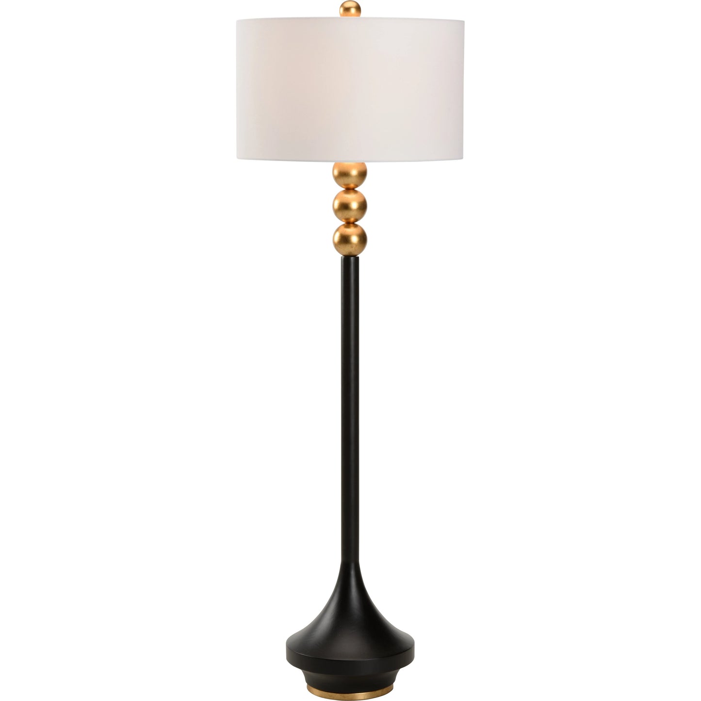 001 SI-2104668 | Primary Silo | Hove Floor Lamp by Chelsea House in black, antique gold. Made from wood in a modern style.