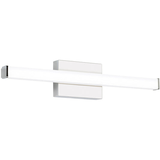 Lufe Square 24" Bath by Visual Comfort & Co. in chrome. Made from metal in a unique style.