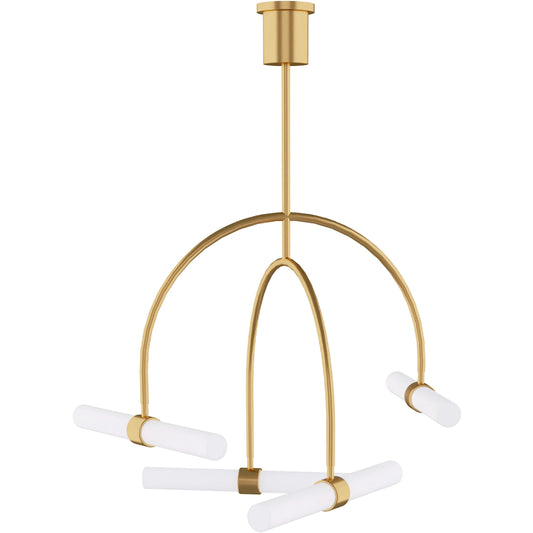 Calumn 4-Light Chandelier by Visual Comfort & Co.. Made from aluminum in a unique style.