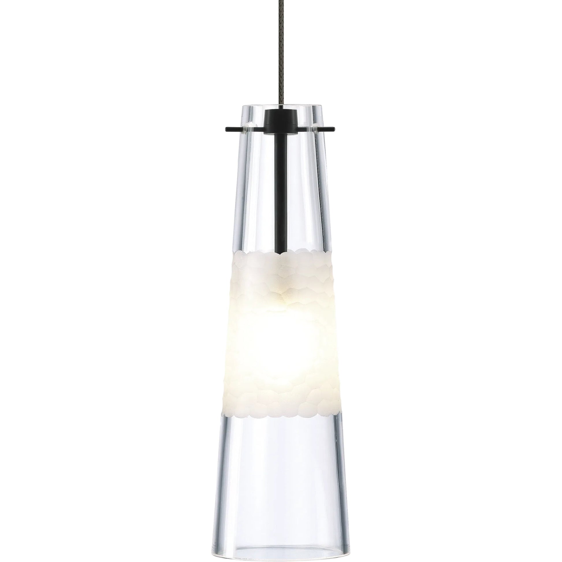 Bonn Pendant by Visual Comfort & Co. in white and satin nickel. Made from glass in a unique style.