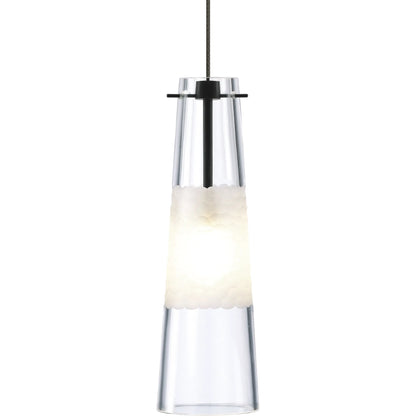 Bonn Pendant by Visual Comfort & Co. in white and satin nickel. Made from glass in a unique style.