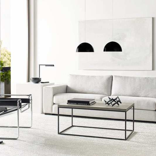 Mini Powell Street Pendant by Visual Comfort & Co. in satin nickel. Made from metal in a unique style.