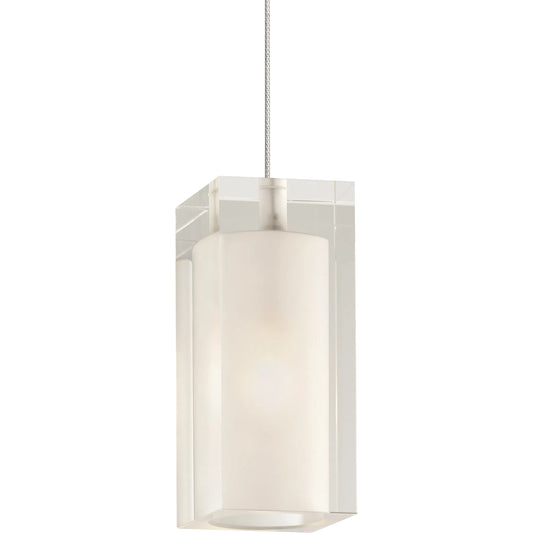 Solitude Pendant by Visual Comfort & Co. in white. Made from glass in a unique style.
