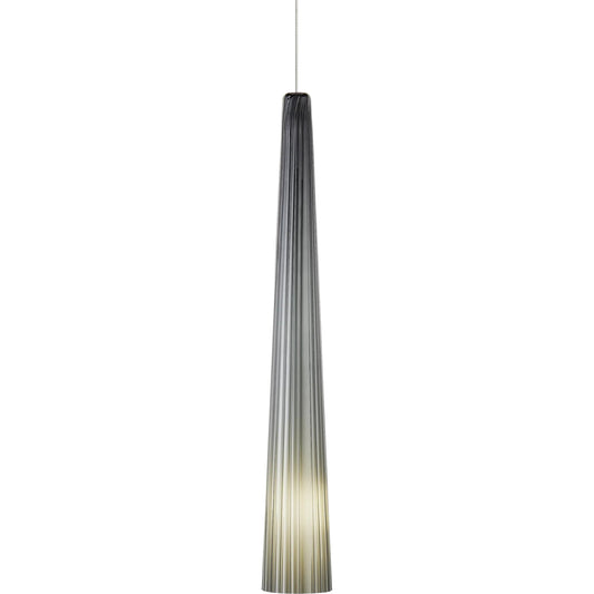 Zenith Nickel Large Pendant by Visual Comfort & Co. in satin nickel. Made from glass in a unique style.
