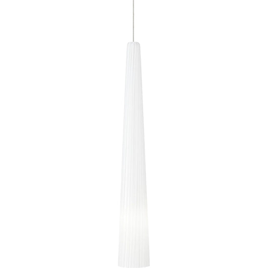 Zenith Nickel Large Pendant by Visual Comfort & Co. in satin nickel. Made from glass in a unique style.