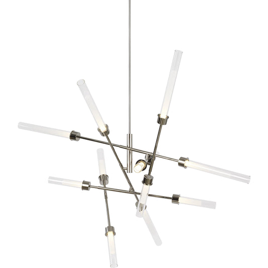 Linger 12-Light Abstract Chandelier by Visual Comfort & Co.. Made from aluminum in a unique style.