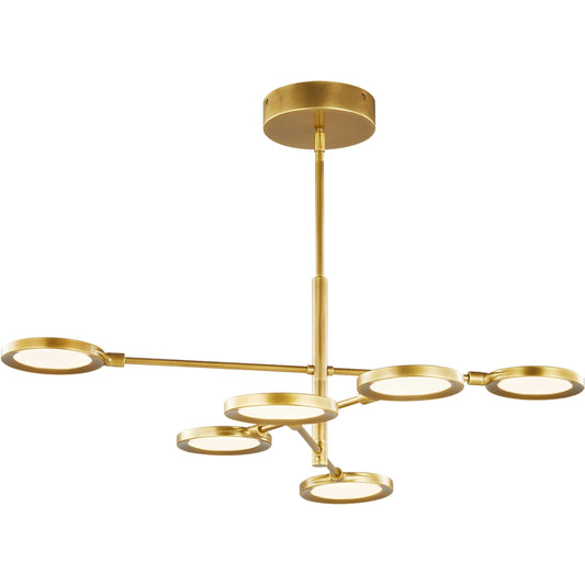Spectica 8" Chandelier by Visual Comfort & Co. in white. Made from aluminum in a unique style.