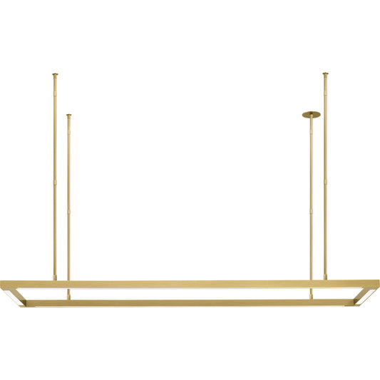 Stagger Halo 50" Linear Suspension by Visual Comfort & Co.. Made from aluminum or brass in a unique style.