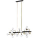 Viaggio Linear Chandelier by Tech Lighting. Made from metal in a modern style.