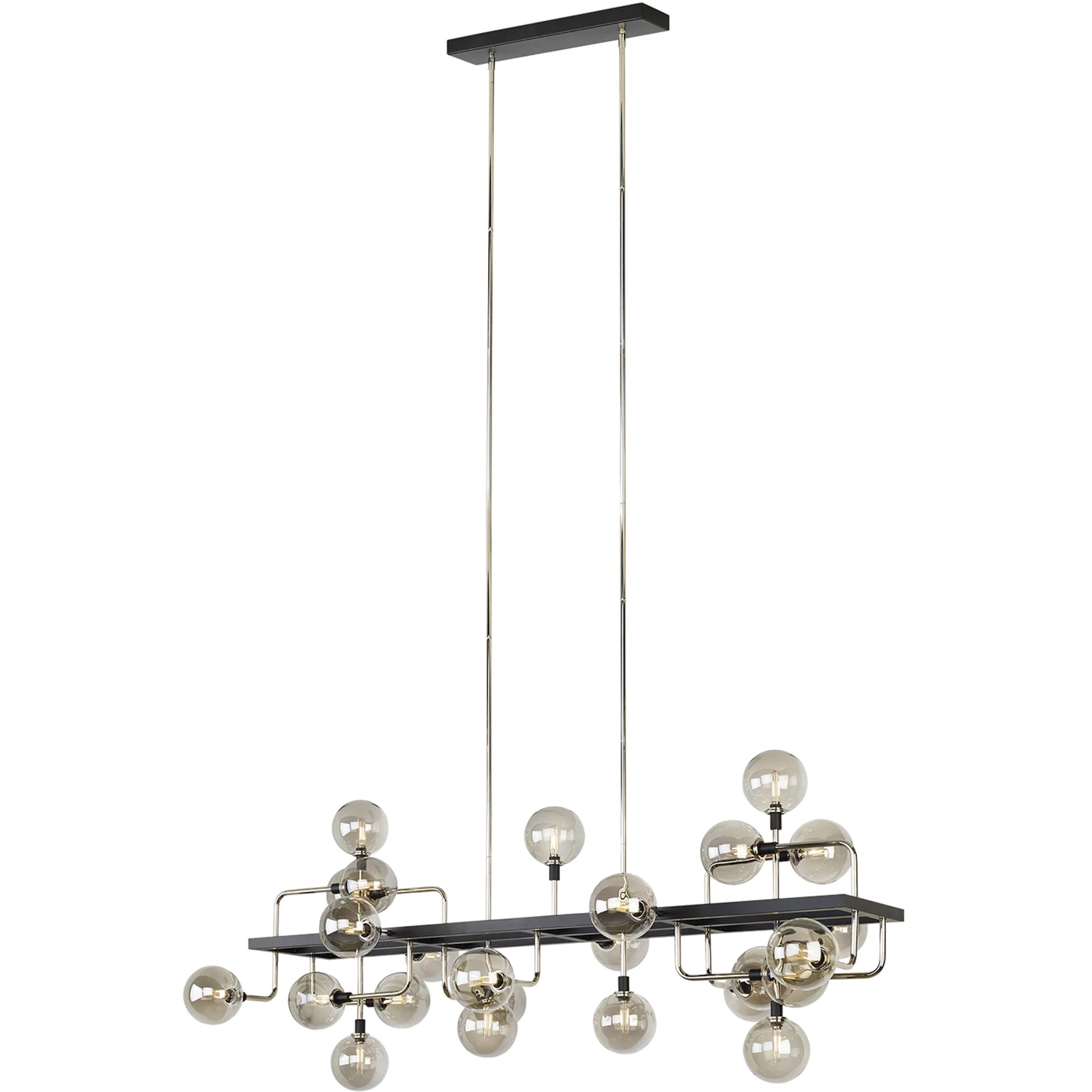 Viaggio Linear Chandelier by Tech Lighting. Made from metal in a modern style.
