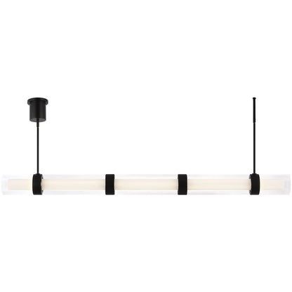 Wit Black Linear Suspension by Visual Comfort & Co. in black. Made from steel in a unique style.