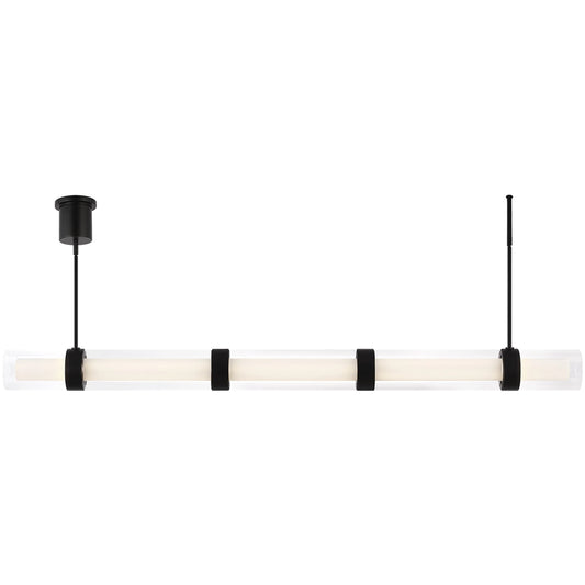 Wit Black Linear Suspension by Visual Comfort & Co. in black. Made from steel in a unique style.