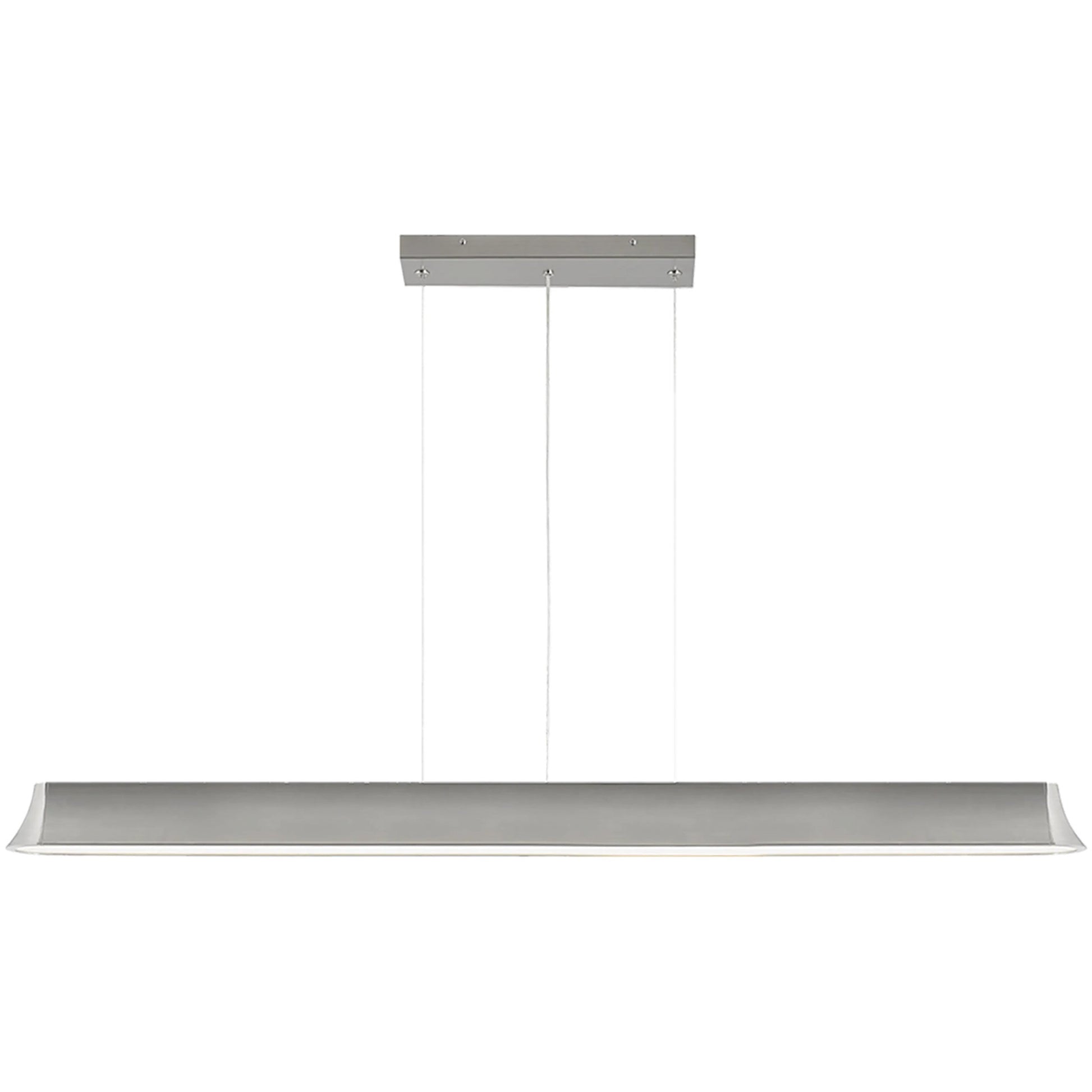 Zhane 49" Linear Suspension by Visual Comfort & Co. in black rubberized. Made from metal in a unique style.