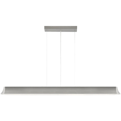 Zhane 49" Linear Suspension by Visual Comfort & Co. in black rubberized. Made from metal in a unique style.