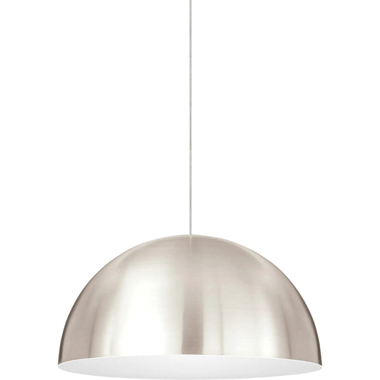 Mini Powell Street Pendant by Visual Comfort & Co. in satin nickel. Made from metal in a unique style.