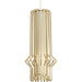 Mini Syrma Pendant by Visual Comfort & Co. in satin nickel. Made from metal in a unique style.