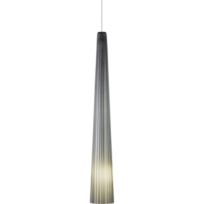 Zenith Chrome Small Pendant by Visual Comfort & Co. in blue and chrome. Made from glass in a unique style.