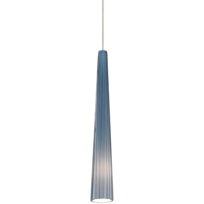 Zenith Nickel Small Pendant by Visual Comfort & Co. in satin nickel. Made from glass in a unique style.