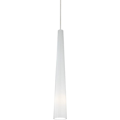 Zenith Nickel Small Pendant by Visual Comfort & Co. in satin nickel. Made from glass in a unique style.