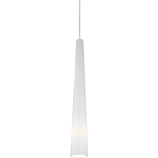 Zenith Nickel Small Pendant by Visual Comfort & Co. in satin nickel. Made from glass in a unique style.