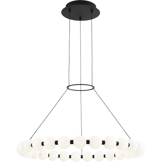 Orbet 30" Chandelier by Visual Comfort & Co.. Made from steel or brass in a unique style.