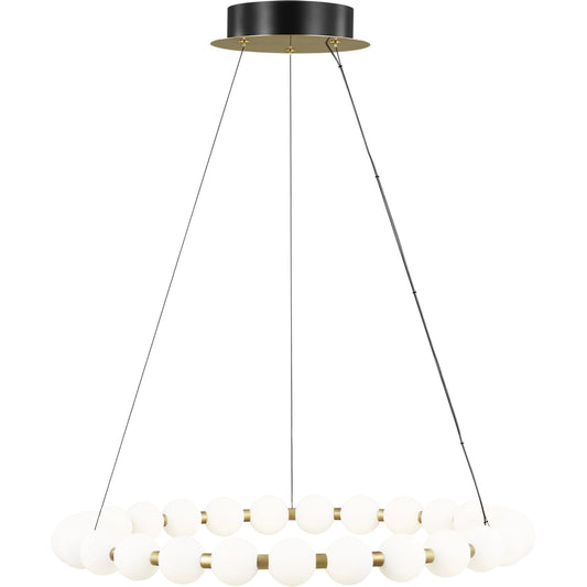 Orbet 30" Chandelier by Visual Comfort & Co.. Made from steel or brass in a unique style.