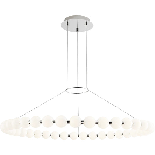 Orbet 42" Chandelier by Visual Comfort & Co.. Made from steel or brass in a unique style.