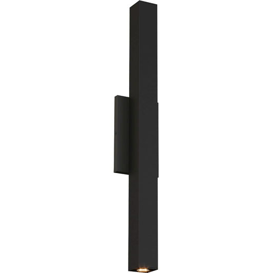 Chara Square 26 Outdoor Wall Sconce by Visual Comfort & Co. in black. Made from aluminum in a unique style.