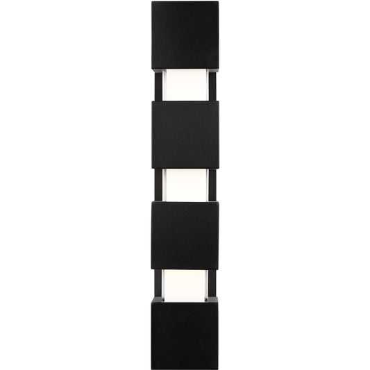 Leagan Large Wall Light by Visual Comfort & Co. in black. Made from aluminum in a unique style.