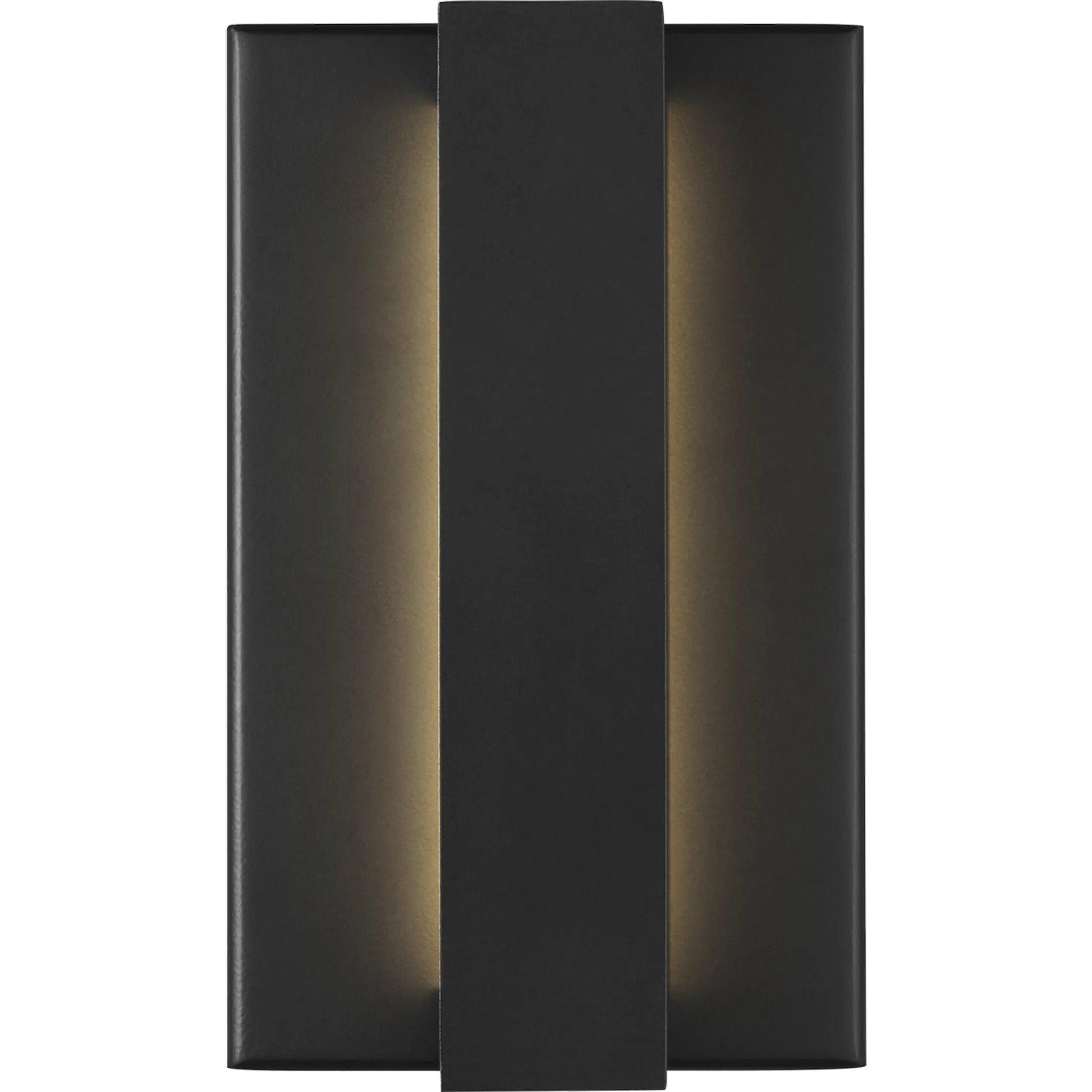 Windfall 8" Outdoor Wall Sconce by Visual Comfort & Co. in black. Made from aluminum in a unique style.
