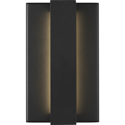 Windfall 8" Outdoor Wall Sconce by Visual Comfort & Co. in black. Made from aluminum in a unique style.