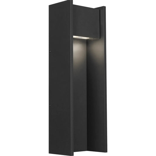 Zur 24" Outdoor Wall Sconce by Visual Comfort & Co. in black. Made from aluminum in a unique style.