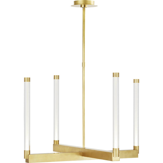 Phobos Medium Chandelier by Visual Comfort & Co.. Made from brass in a unique style.