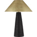 Karam Large Table Lamp by Visual Comfort & Co. in natural brass. Made from ceramic in a unique style.