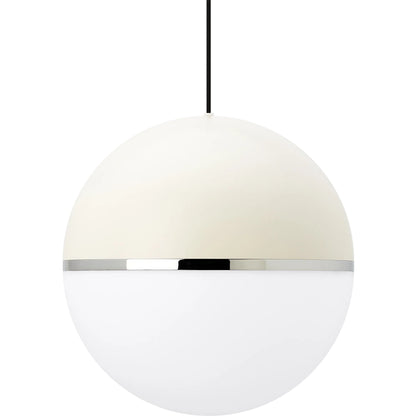 Akova Grande Pendant by Visual Comfort & Co. in white. Made from aluminum in a unique style.