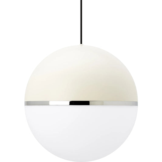 Akova Grande Pendant by Visual Comfort & Co. in white. Made from aluminum in a unique style.
