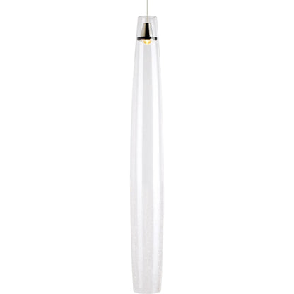 Coda Pendant by Tech Lighting in satin nickel. Made from glass in a modern style.