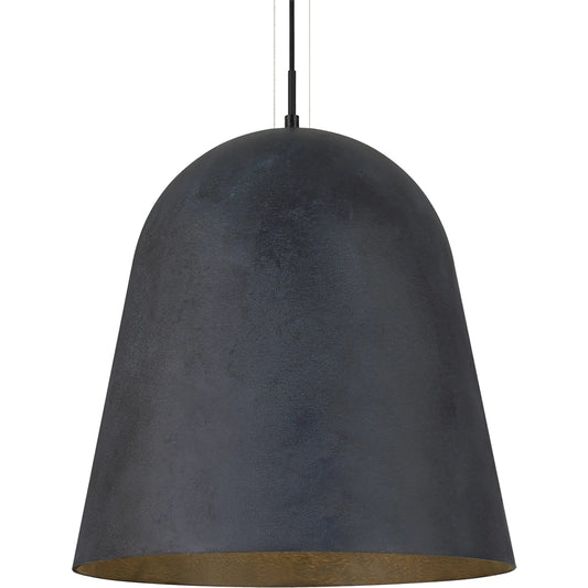 Fett Pendant by Visual Comfort & Co. in weathered zinc. Made from steel in a modern style.