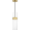 Natural Brass, Clear Glass