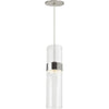 Satin Nickel, Clear Glass